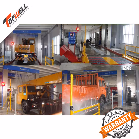 Topwell Clean의 전자동 헤비듀티 휠 워시 시스템